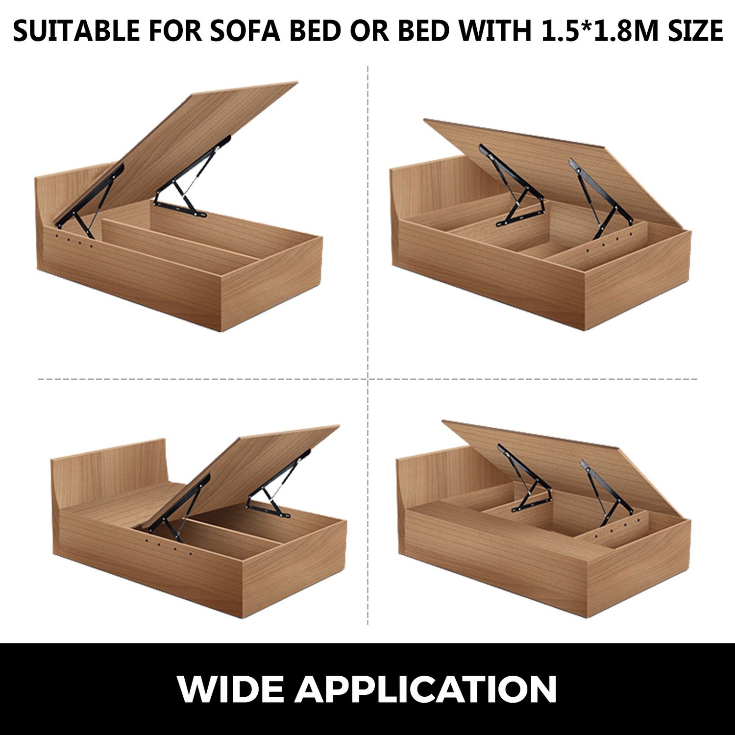 Bed Lift Hydraulic Mechanism Kit for Sofa – Adjustable Hydraulic System for Easy Storage and Comfort