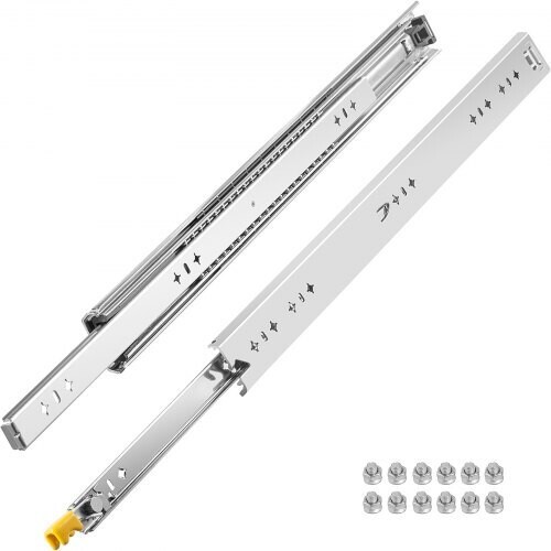 Heavy Duty Drawer Slides for Smooth and Reliable Drawer Movement, Strong and Durable Slides for Cabinets and Furniture
