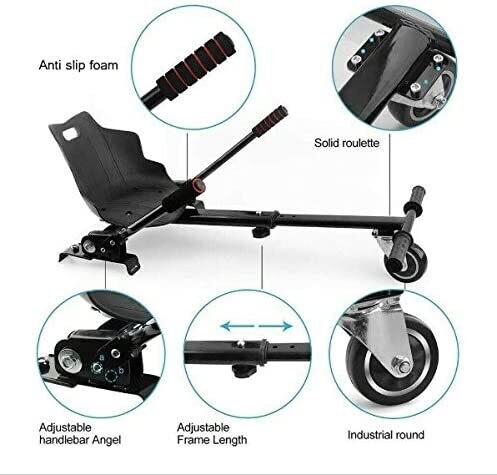 Children Hoverboard Seat Attachment – Compatible with 6.5&quot;, 8.5&quot;, and 10&quot; Electric Scooters