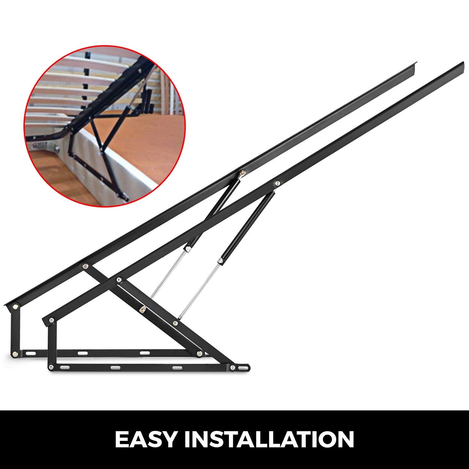 Mechanism kits for a 5-foot pneumatic sofa bed lift