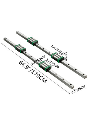 Linear Rails and Bearings 2 pieces