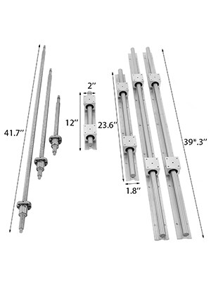 Set of Linear Guide Rails