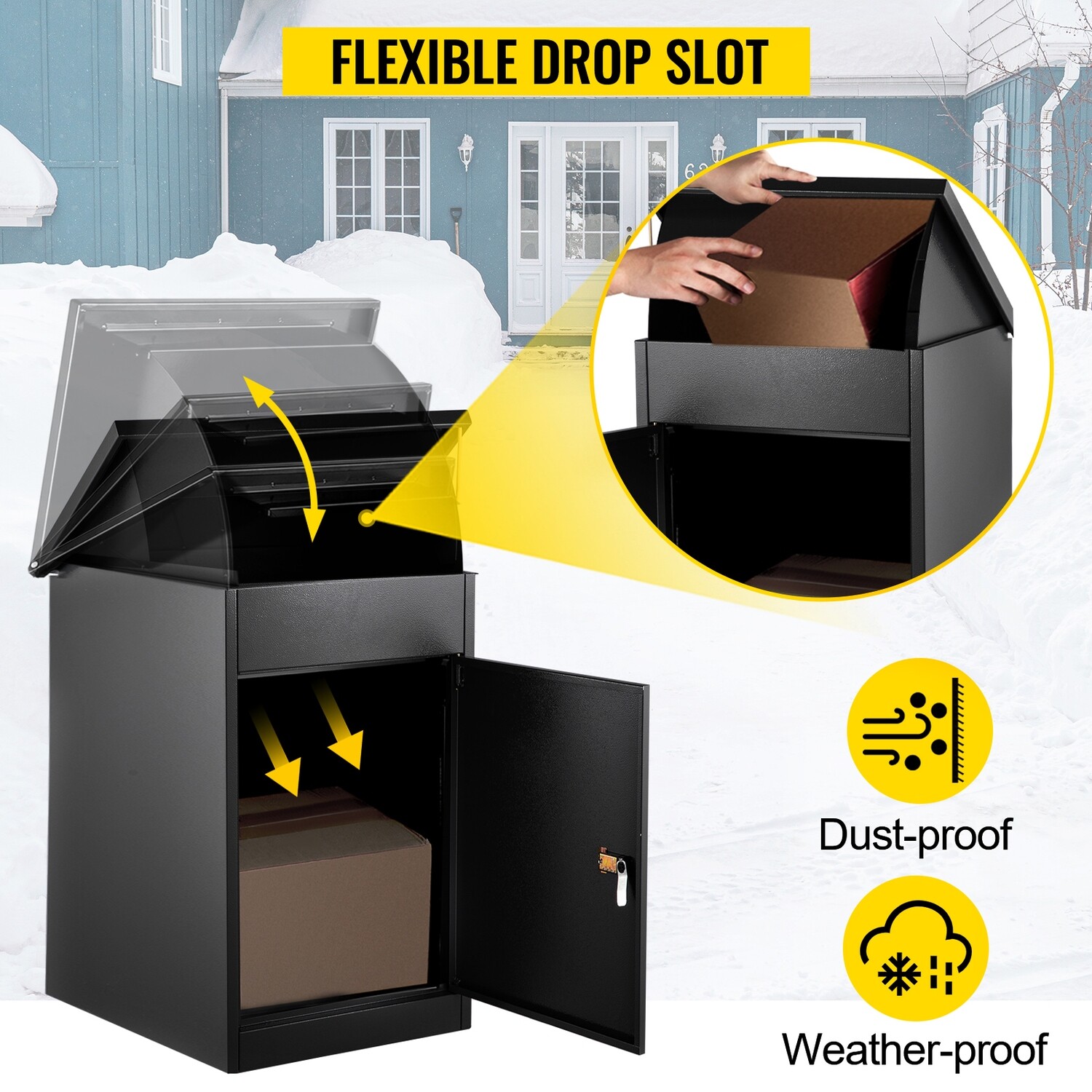 Delivery Drop Box for Parcels – Secure Outdoor Package Locker for Home and Office