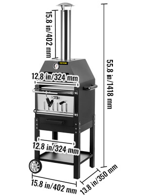 Portable Wood Fired Pizza Oven