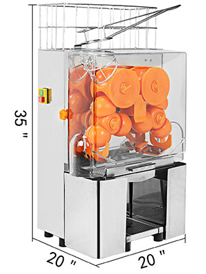 Stainless steel 22–30pc Commercial Auto Feed Orange Juicer Machine