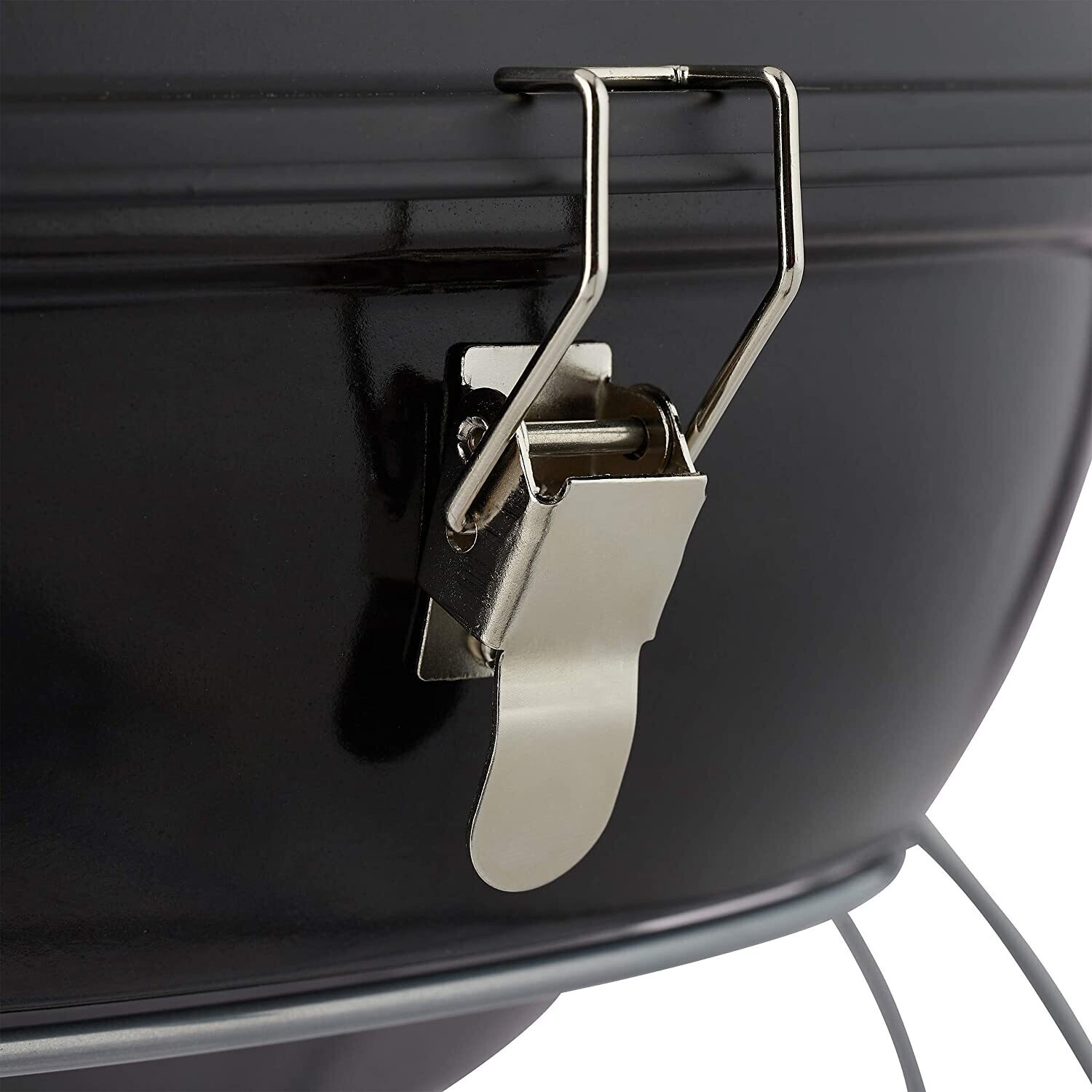 Portable Barbecue Kettle with Lid Picnic Grill with Large Grill Surface