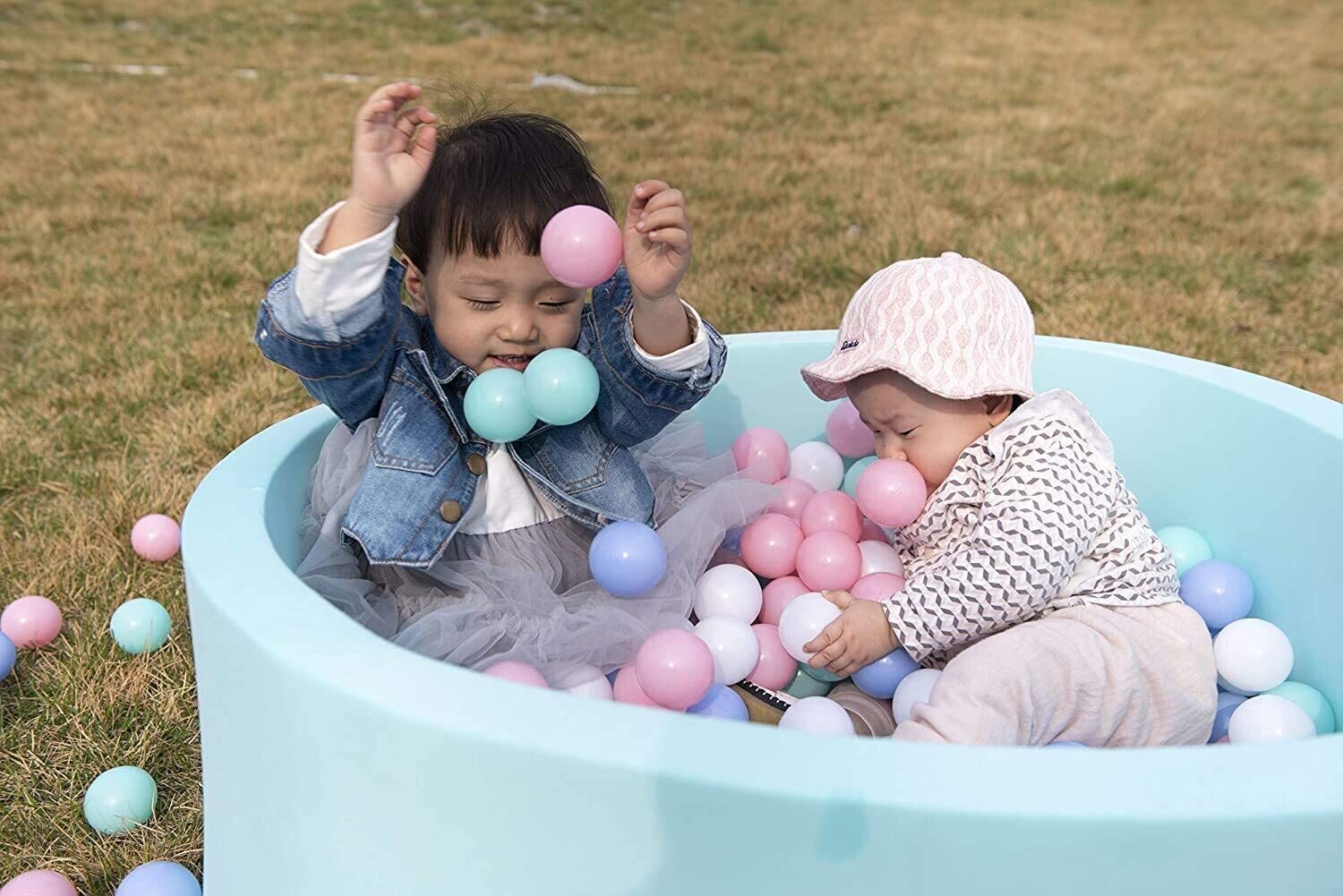 100pcs Crush-Proof Ball Pit Balls – 6cm Diameter Plastic Toy Balls for Children’s Playtime Fun