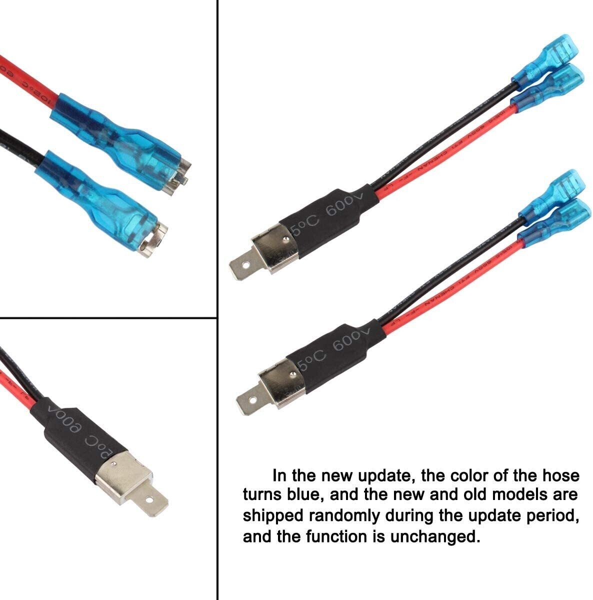 Male Plug LED Headlight Replacement Single Diode Converter