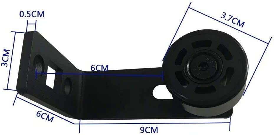 Heavy Duty Sliding Doors Hardware with Adjustable Barn Door Floor Guide for Smooth Operation and Customizable Door Movement