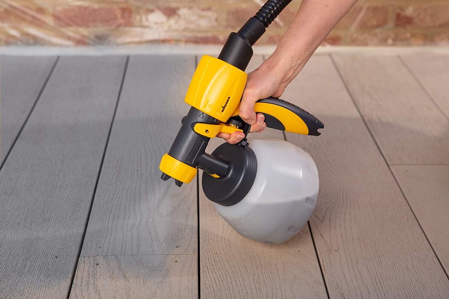 Paint sprayer for fences barns decks and garden furniture