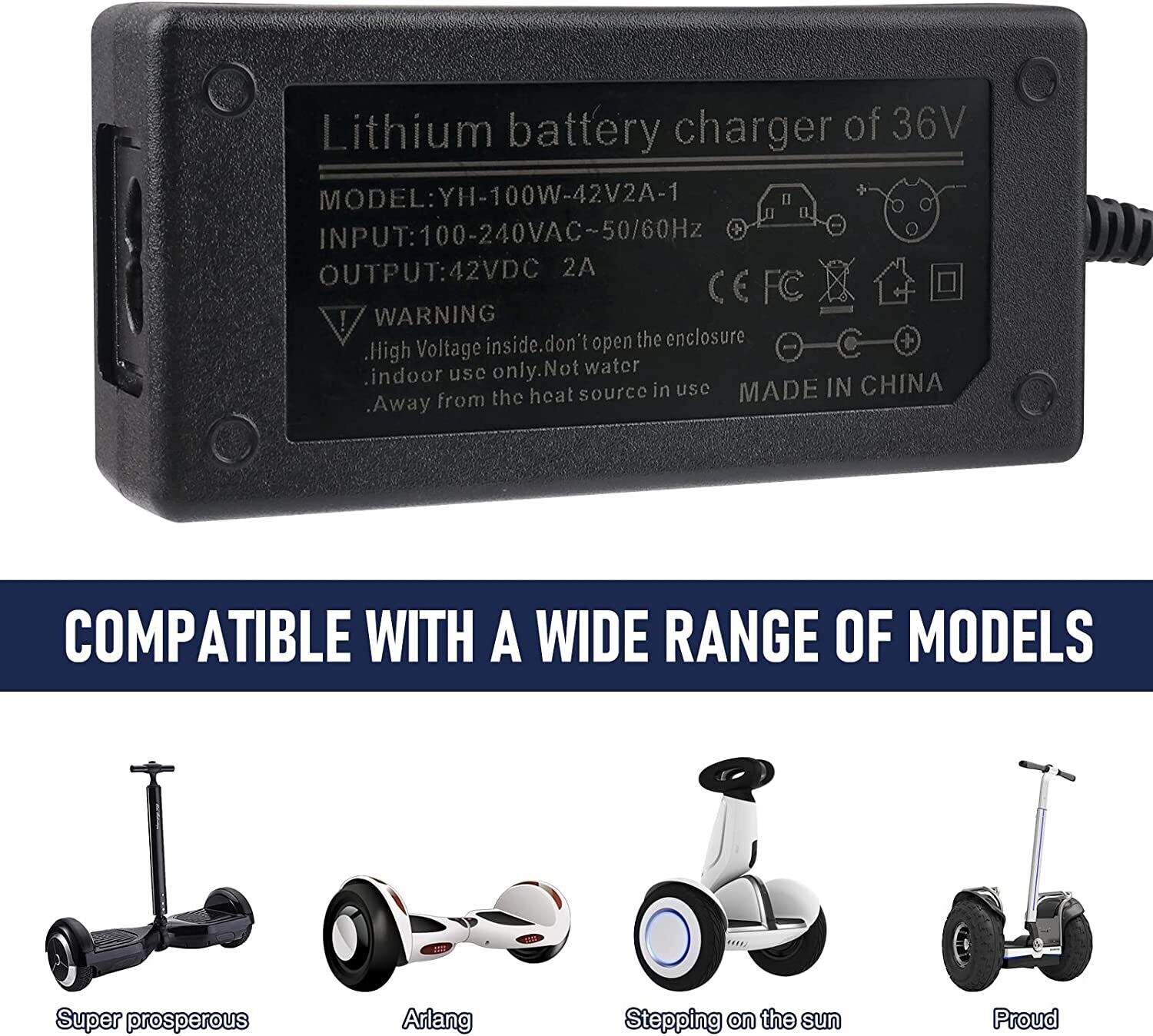 Scooter Charger Power Adapter Hoverboard Charger