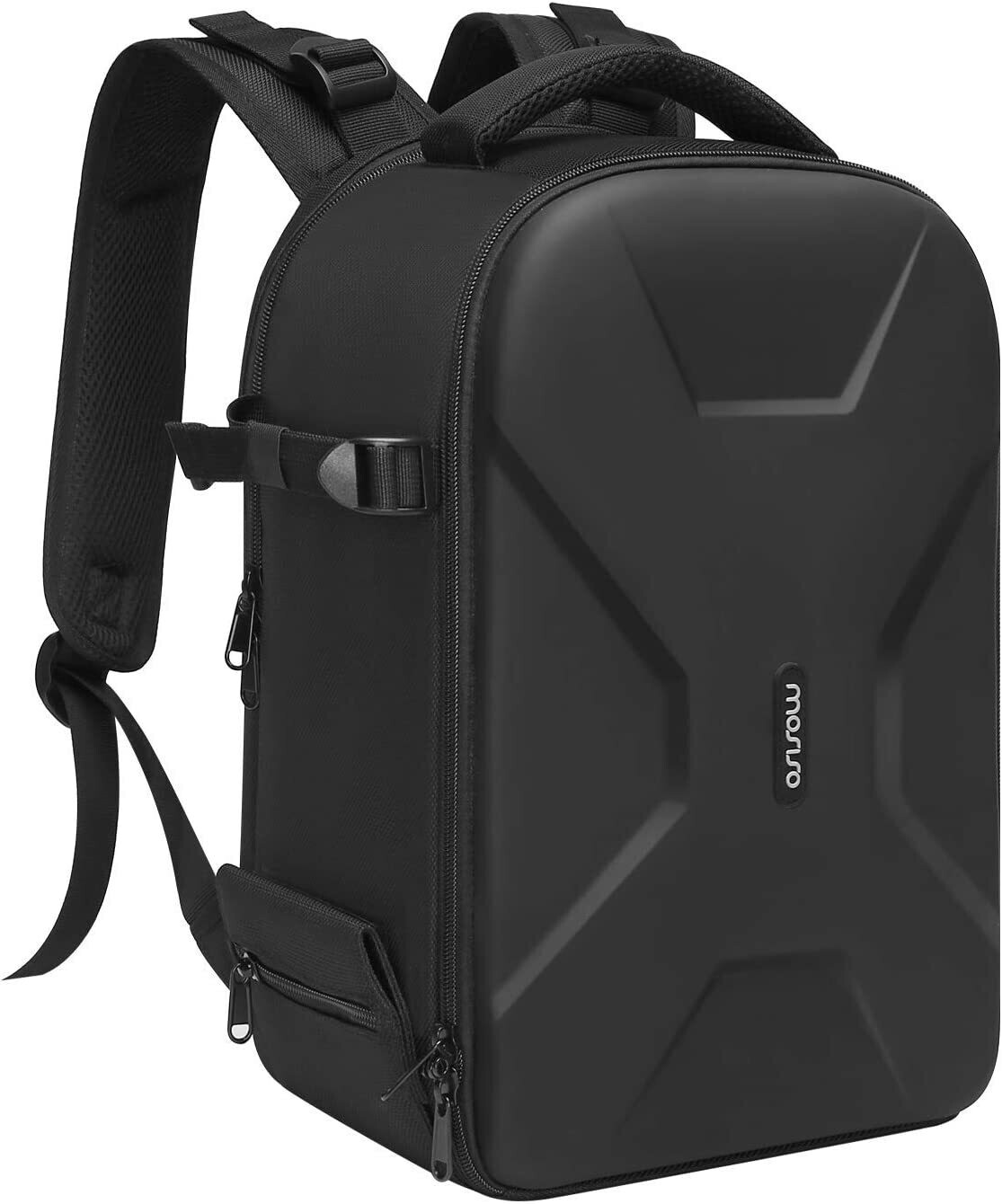 Waterproof Hardshell Camera Bag with Full-Open Access, Tripod Holder, and Laptop Compartment