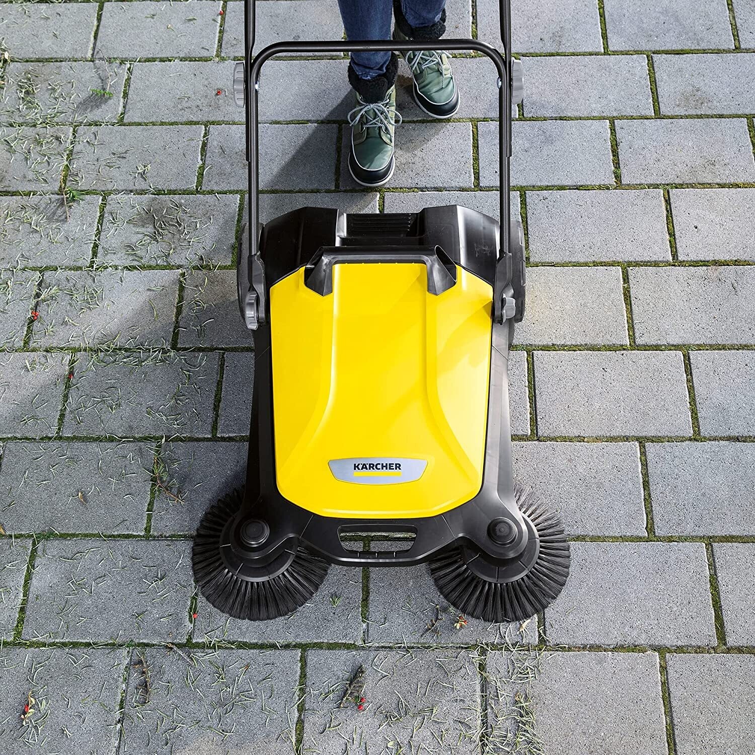 4 Twin Sweeper 3-in-1 Stone Plug and Clean Yellow color