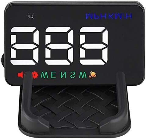 GPS Speed Display in Large Font for Windshield Reflection, Real-Time Speed Tracker for Safe Driving