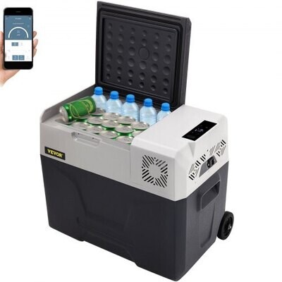 Portable 40L AC/DC Car Freezer Fridge for Camping Boating Quick Cooling