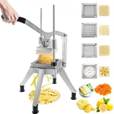 Industrial Vegetable and Fruit Chopper Stainless Steel for Commercial Kitchen Food Preparation