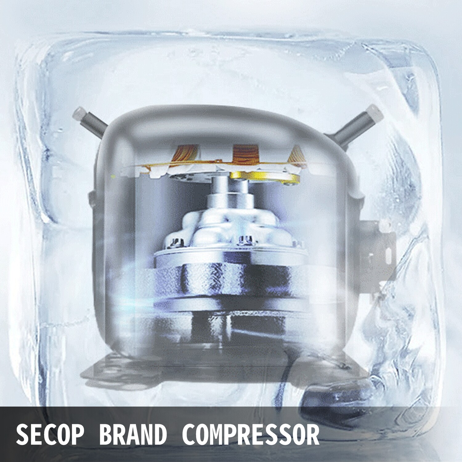 Electric ice cube maker concealed behind the counter 95 Lb/24 Hour Ice Maker