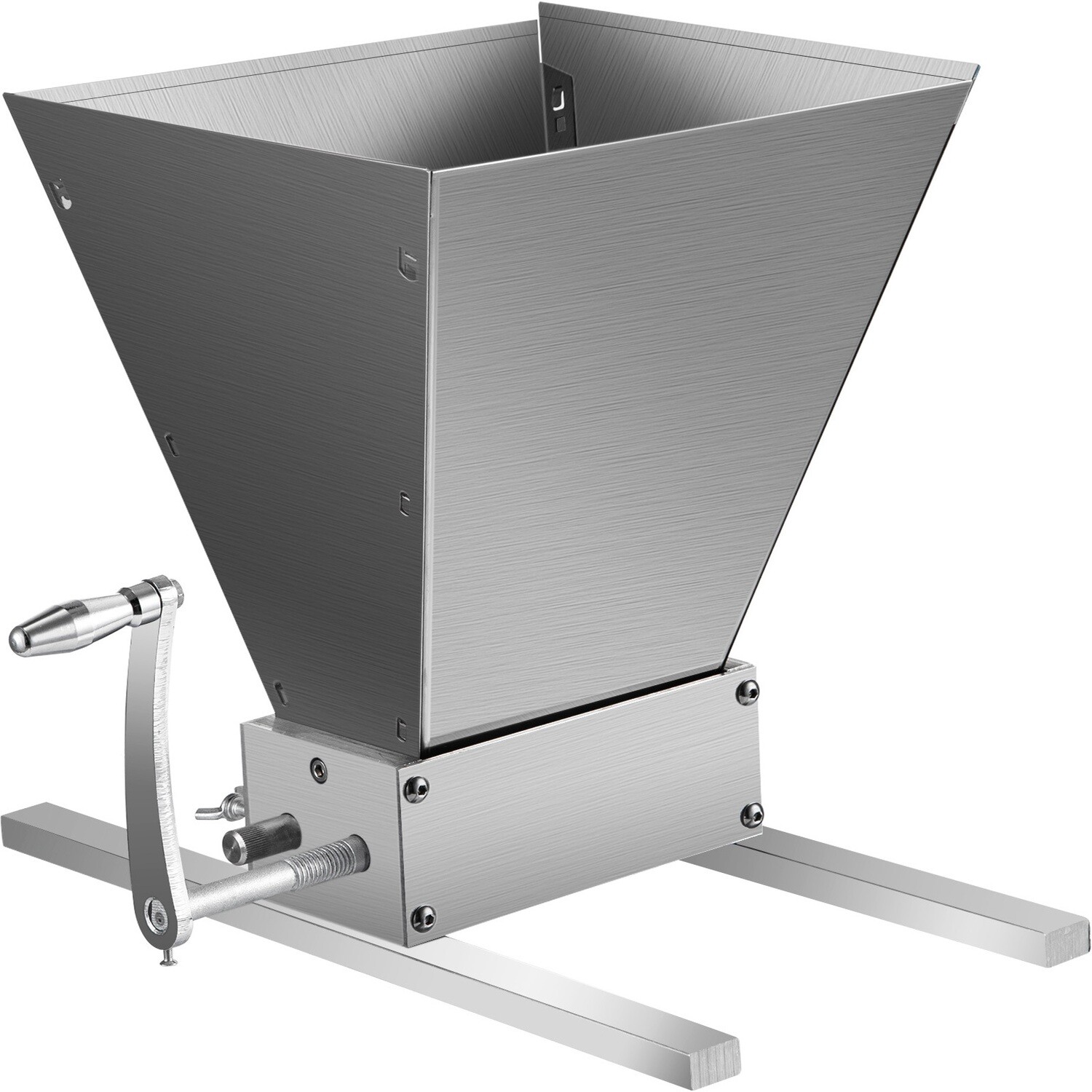2-Roller Home Brew Grain Mill Grinder – 8lbs/Min High-Speed Malt Crusher