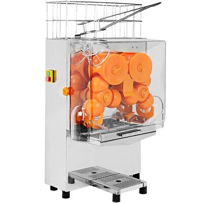 Commercial Auto Feed Orange Juicer Machine, High-Capacity Stainless Steel Citrus Press, Automatic Operation for Quick and Efficient Juice Extraction, Ideal for Restaurants and Bars
