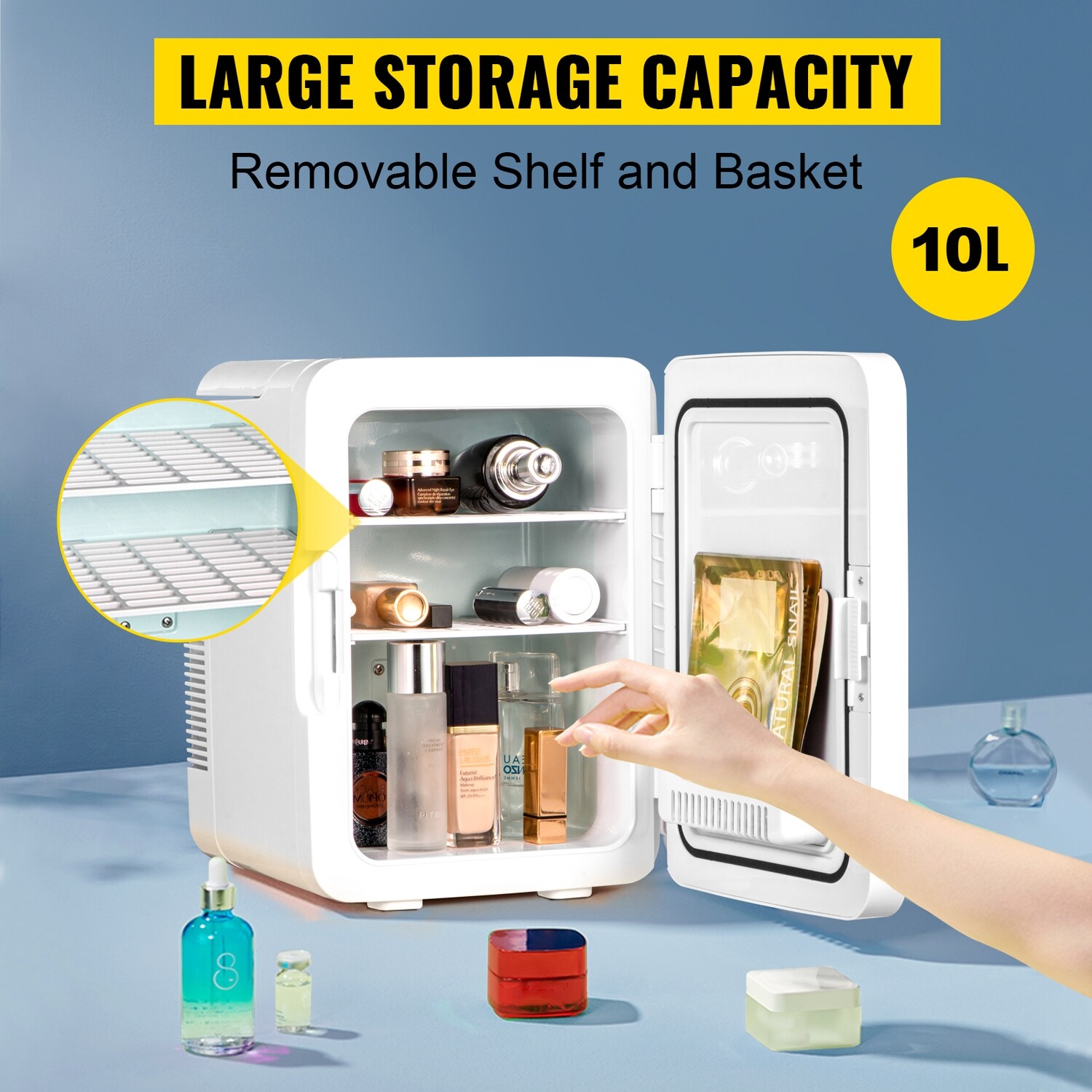 Mini Fridge Portable Cooler Warmer10l Ac/dc Fridge For Home Car