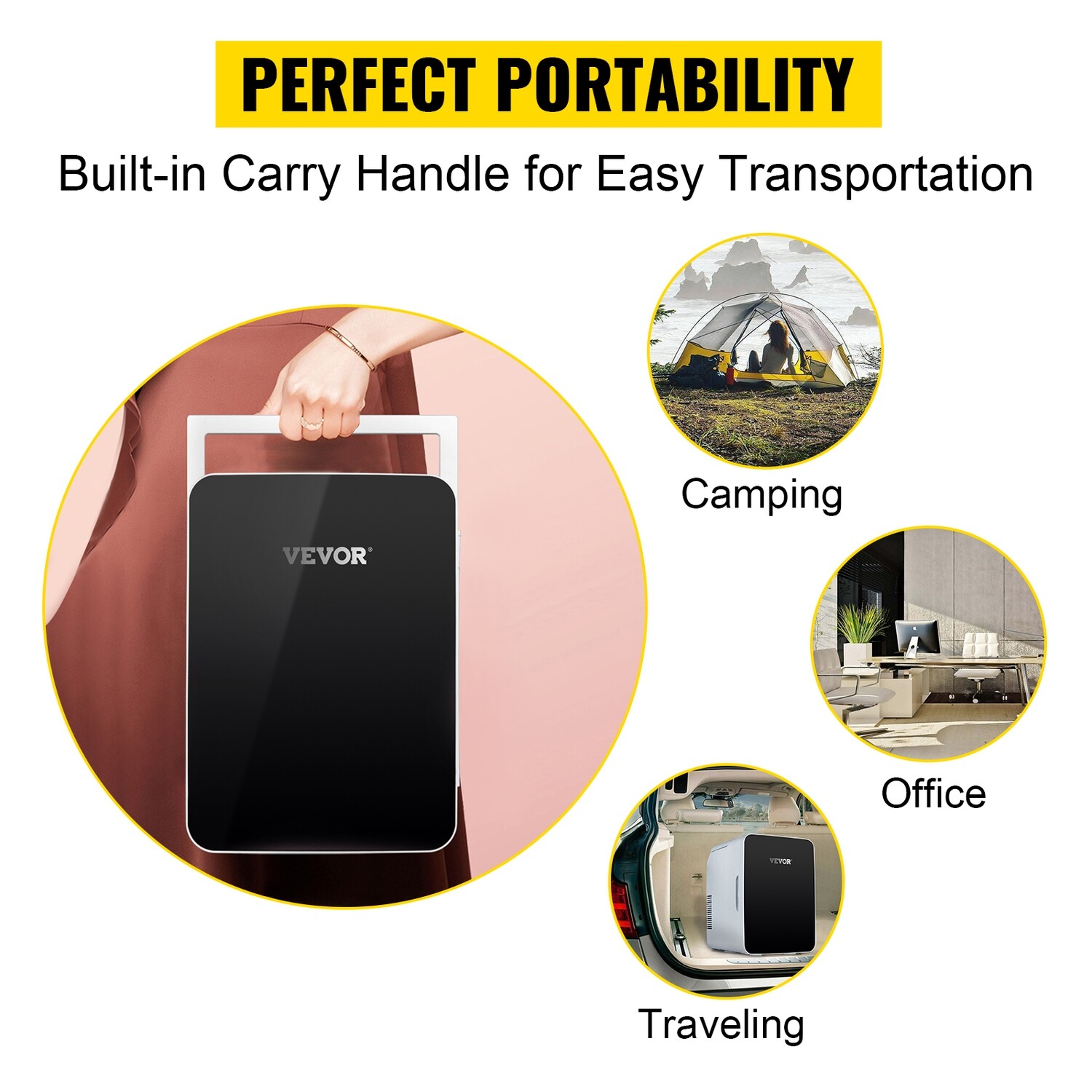 Mini Fridge Portable Cooler Warmer10l Ac/dc Fridge For Home Car