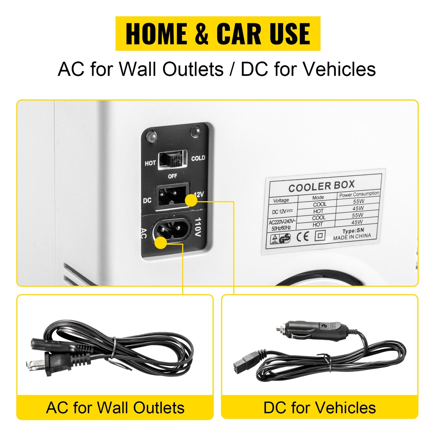 Mini Fridge Portable Cooler Warmer10l Ac/dc Fridge For Home Car