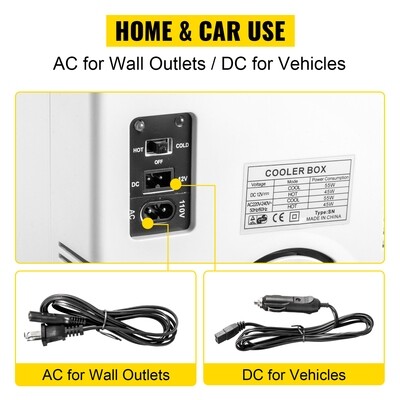 Mini Fridge Portable Cooler Warmer10l Ac/dc Fridge For Home Car
