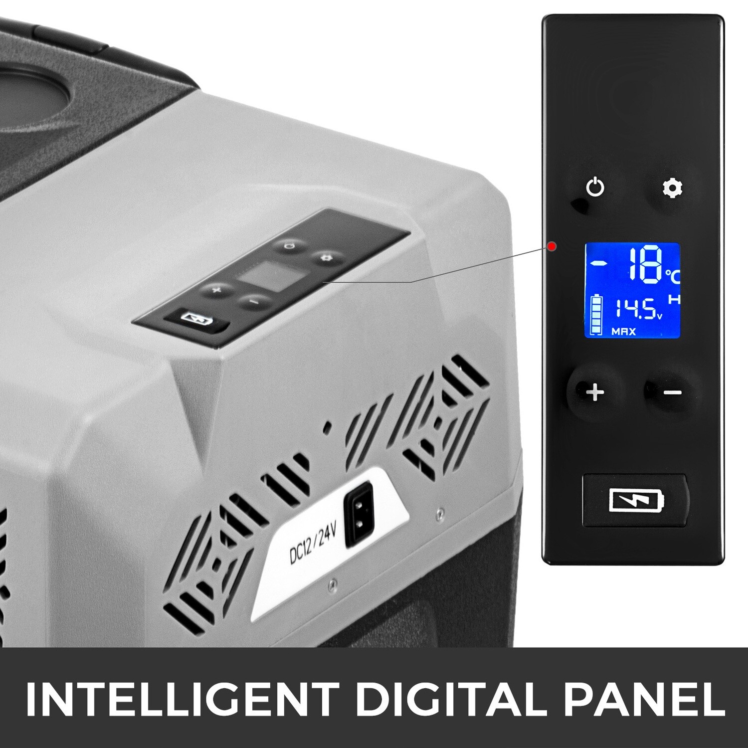 40L Versatile Vehicle Cooler - AC/DC Refrigerator with Rapid Cooling for Camping, Sailing, and Road Trips - Ideal for Outdoor Adventures