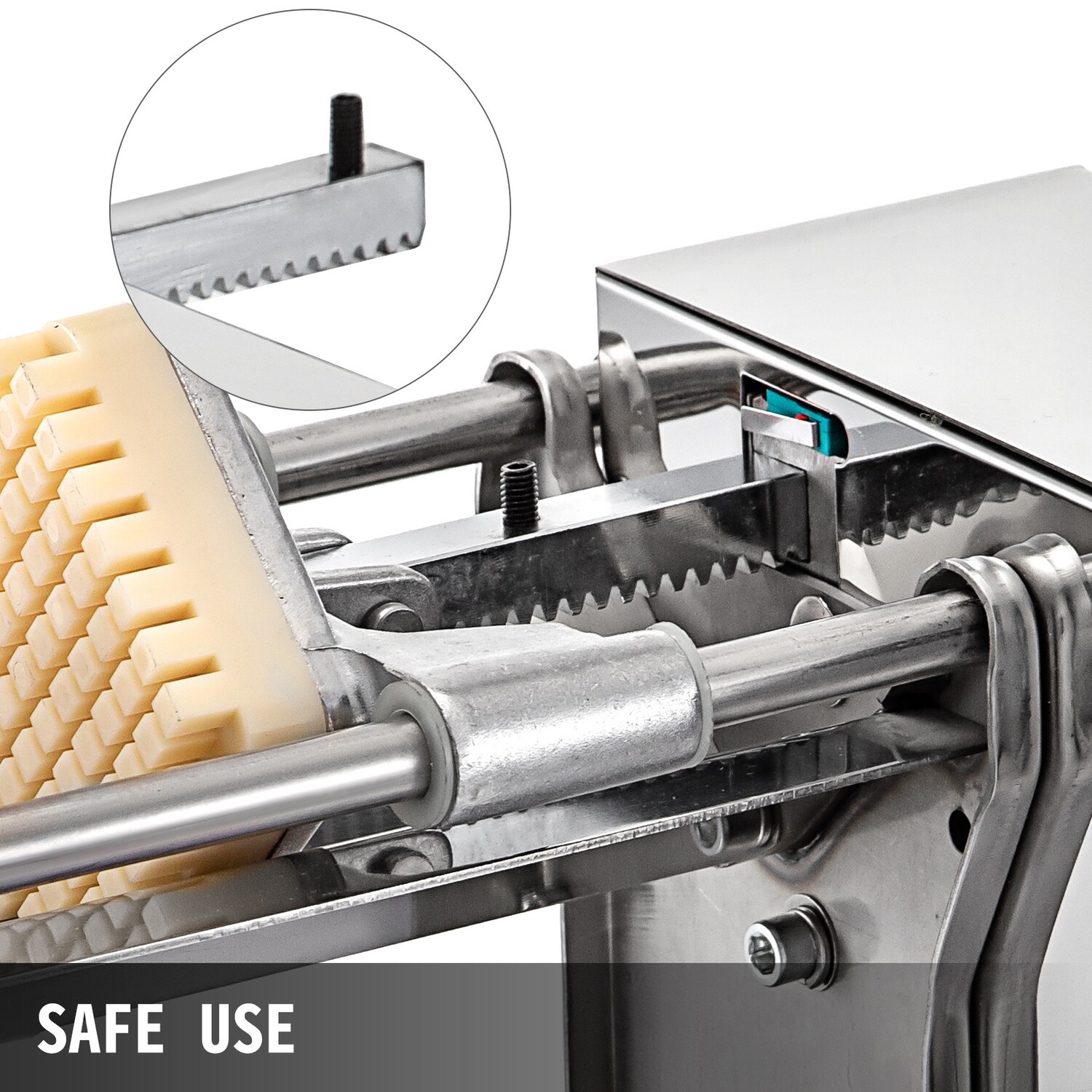Stainless Steel Electric Fry Cutter with 4 Replaceable Blades, Electric Potato &amp; Chips Slicer, Cutter