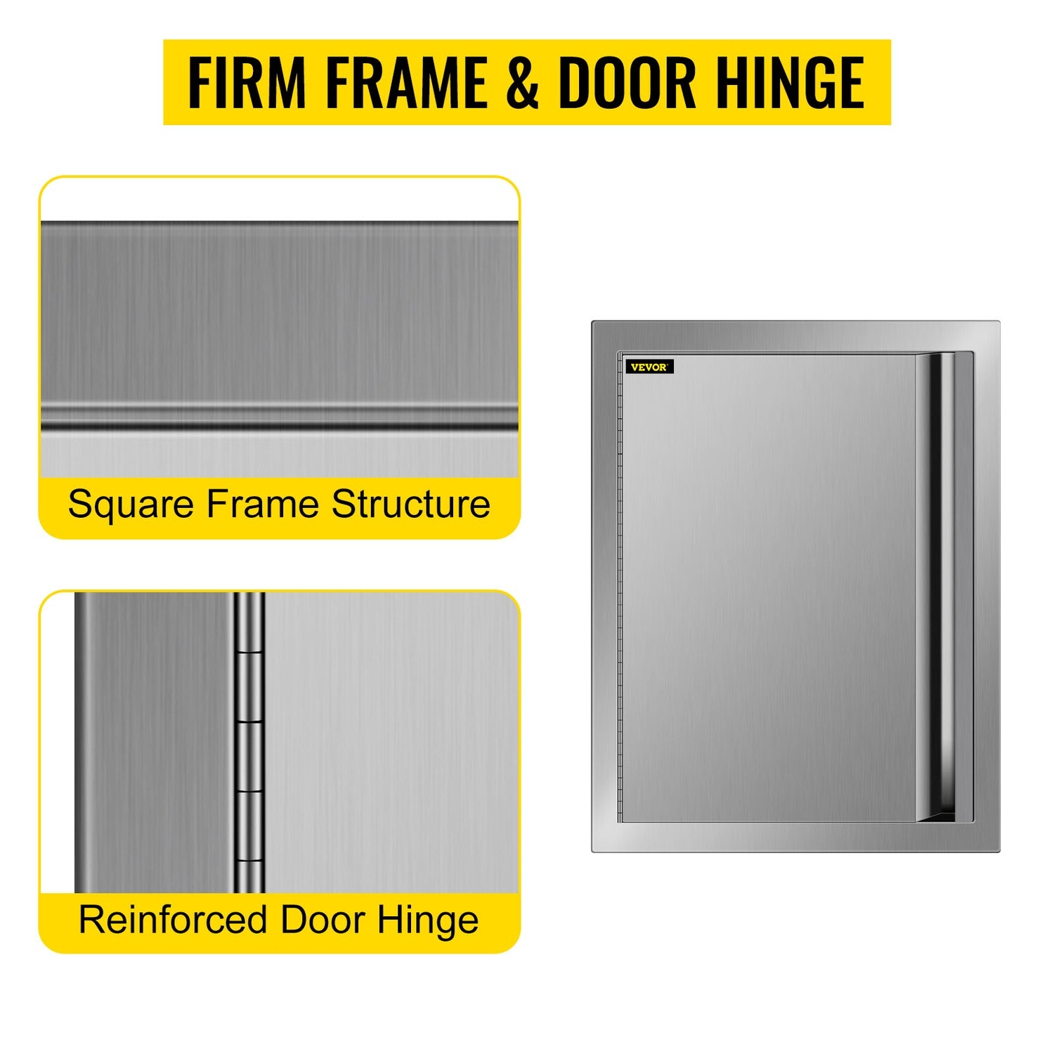 Outdoor Kitchen Access Doors 17&quot;x24&quot; Cabinet Doors for BBQ Island in Stainless Steel