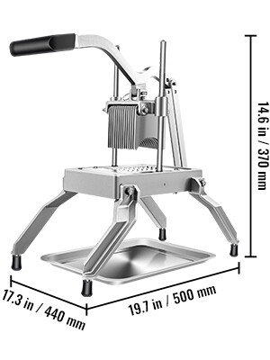 Multipurpose Quick Onion Slicer Stainless Steel Blade with Tray 3/16&quot;