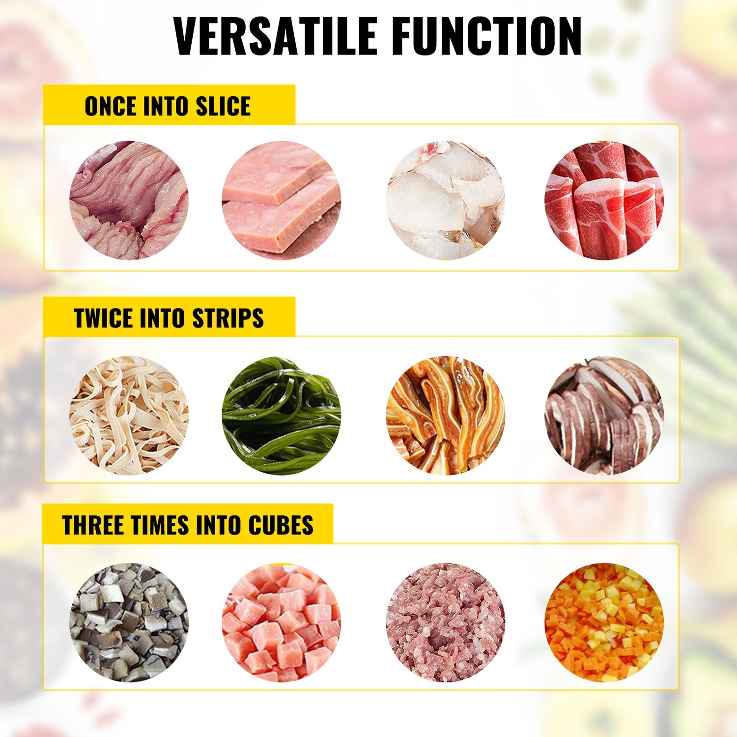 Commercial Meat Cutting Machine, Stainless Steel Food Cutter for Restaurant and Supermarket, Heavy Duty Lamb, Beef, and Chicken Slicing Machine, Professional Kitchen Equipment