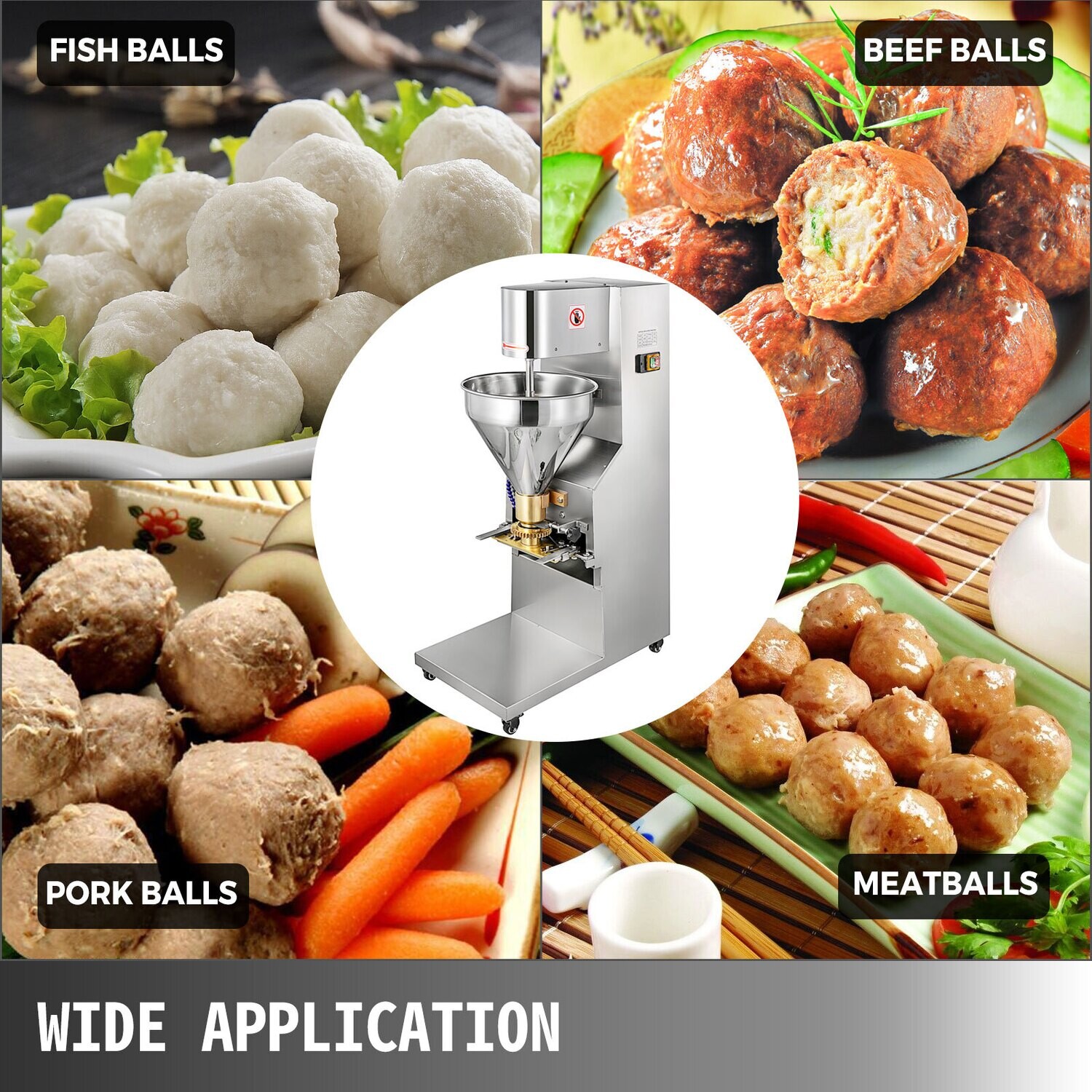 Electric Stainless Steel Meatball Making Machine – Automatic Meatball Production and Forming Machine for Commercial Use
