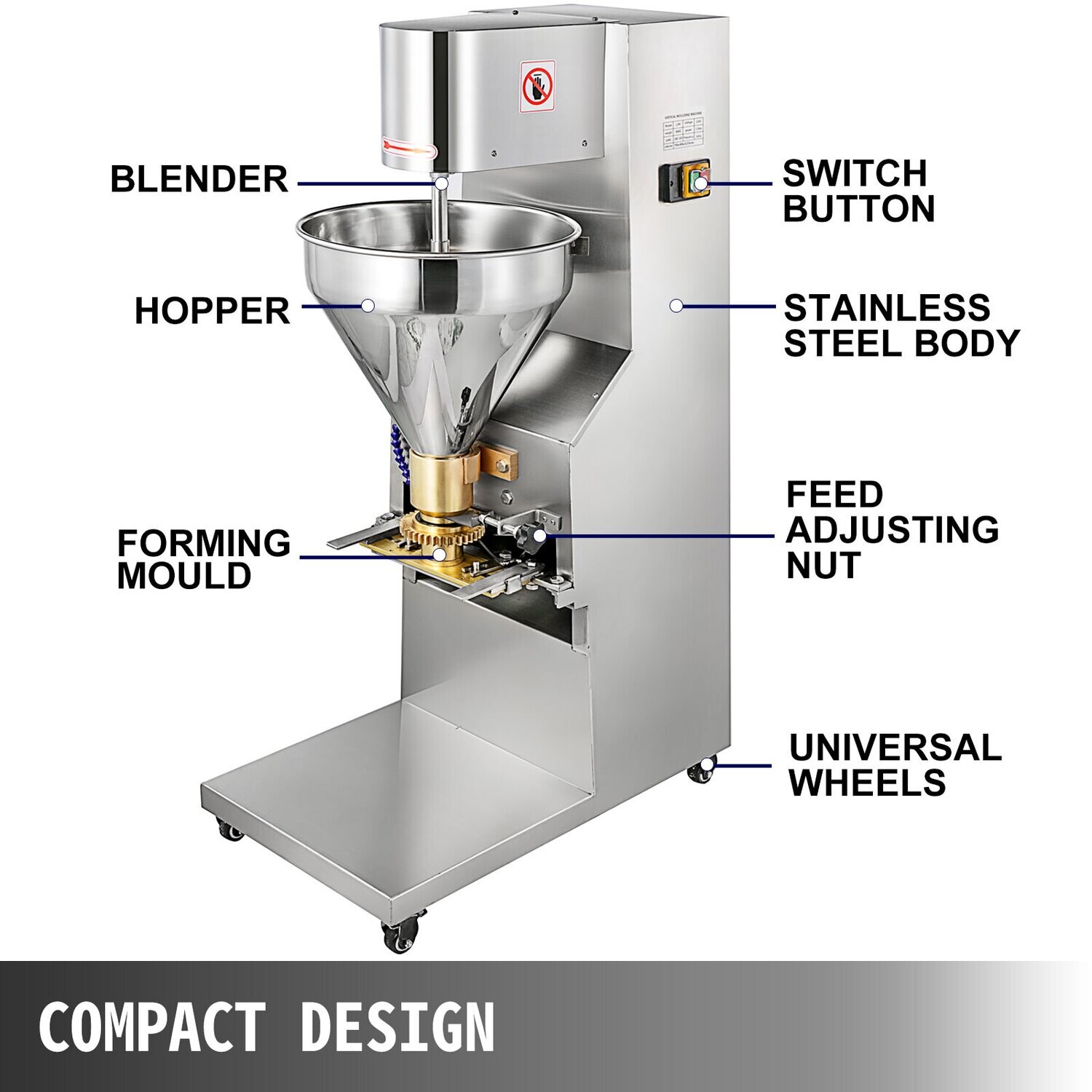 Electric Stainless Steel Meatball Making Machine – Automatic Meatball Production and Forming Machine for Commercial Use