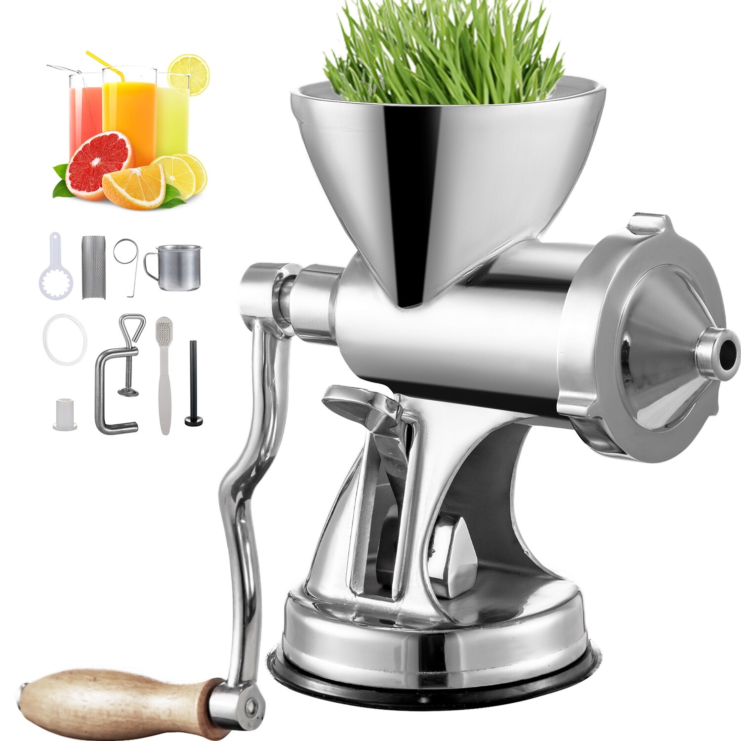 Manual  Stainless Steel Wheatgrass Juicer Wheat Grass Grinder for Juicing Wheatgrass Gingers Apples Grapes