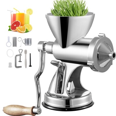 Manual  Stainless Steel Wheatgrass Juicer Wheat Grass Grinder for Juicing Wheatgrass Gingers Apples Grapes