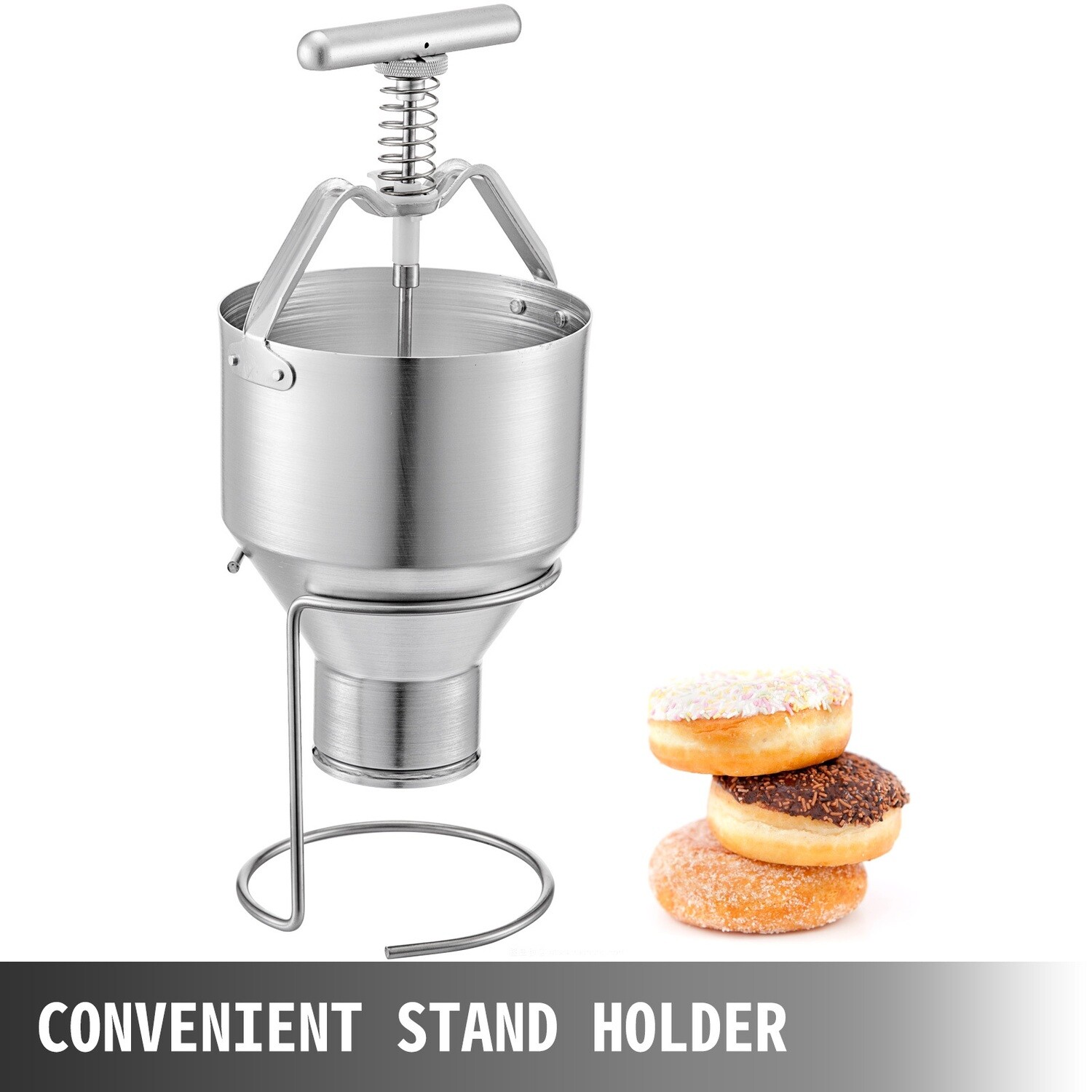 5L Manual Donut Dropper Hopper Donut Dispenser With Holder For Stand