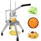 1/4-Inch Stainless Steel Commercial Vegetable Chopper Machine  For Fries Potato Chips Vegetable Onions Carrots Tomatoes (Manual