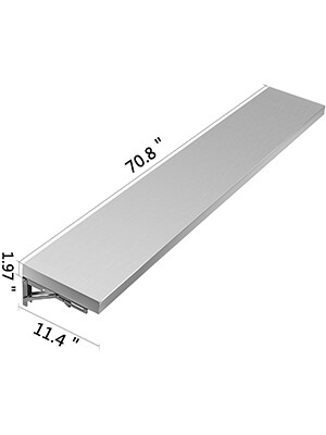 Stainless steel 6ft Concession Window Shelf Stand Shelf Vending