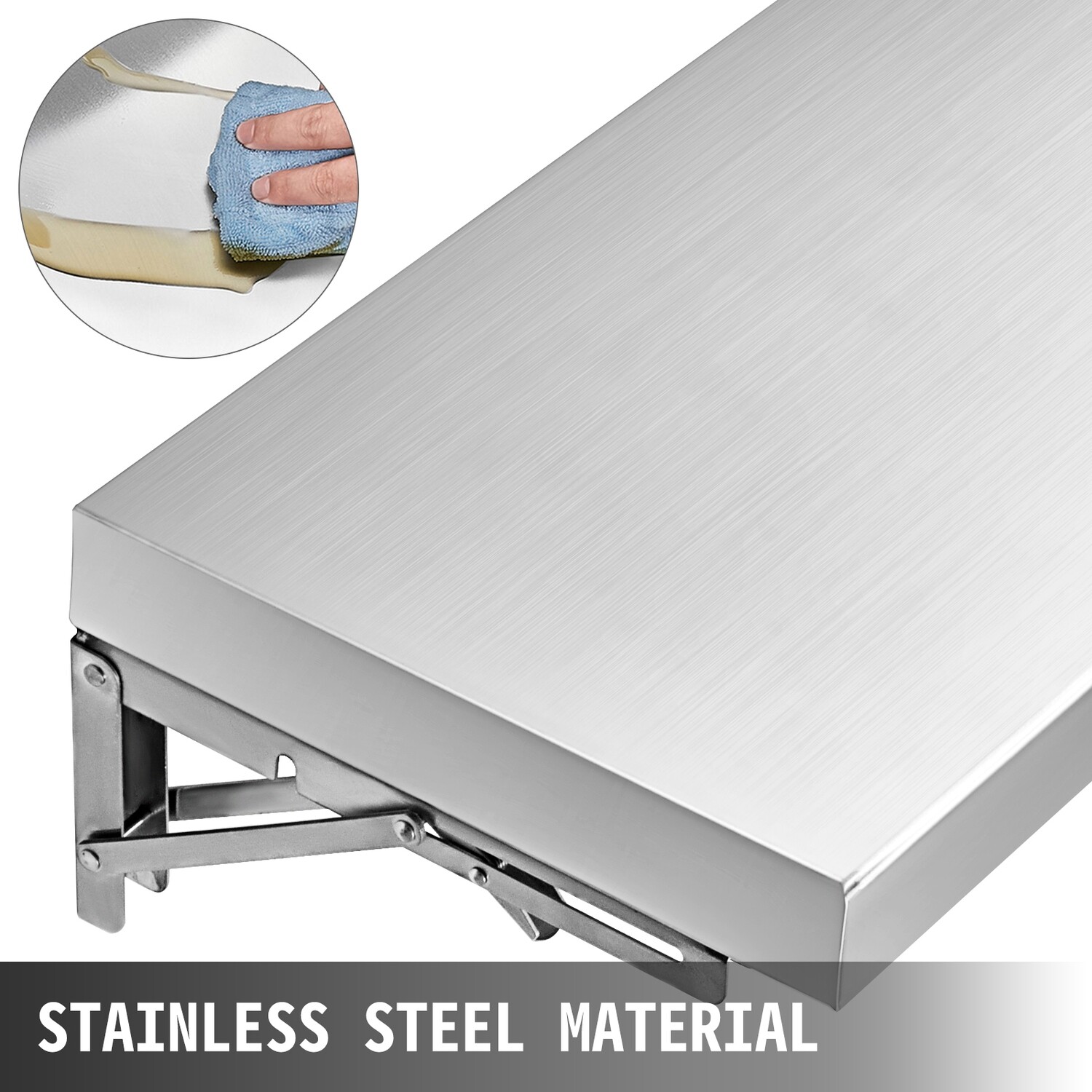 Stainless steel 6ft Concession Window Shelf Stand Shelf Vending
