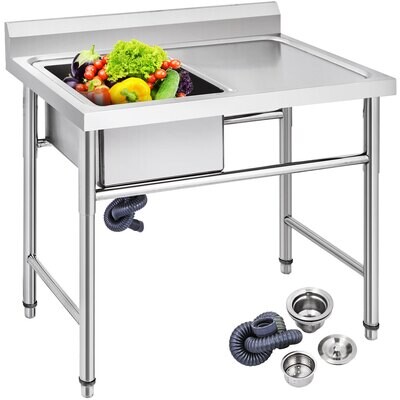 Handmade Non-Magnetic Stainless Steel Kitchen Sink for Modern Kitchens, Durable and Easy to Clean