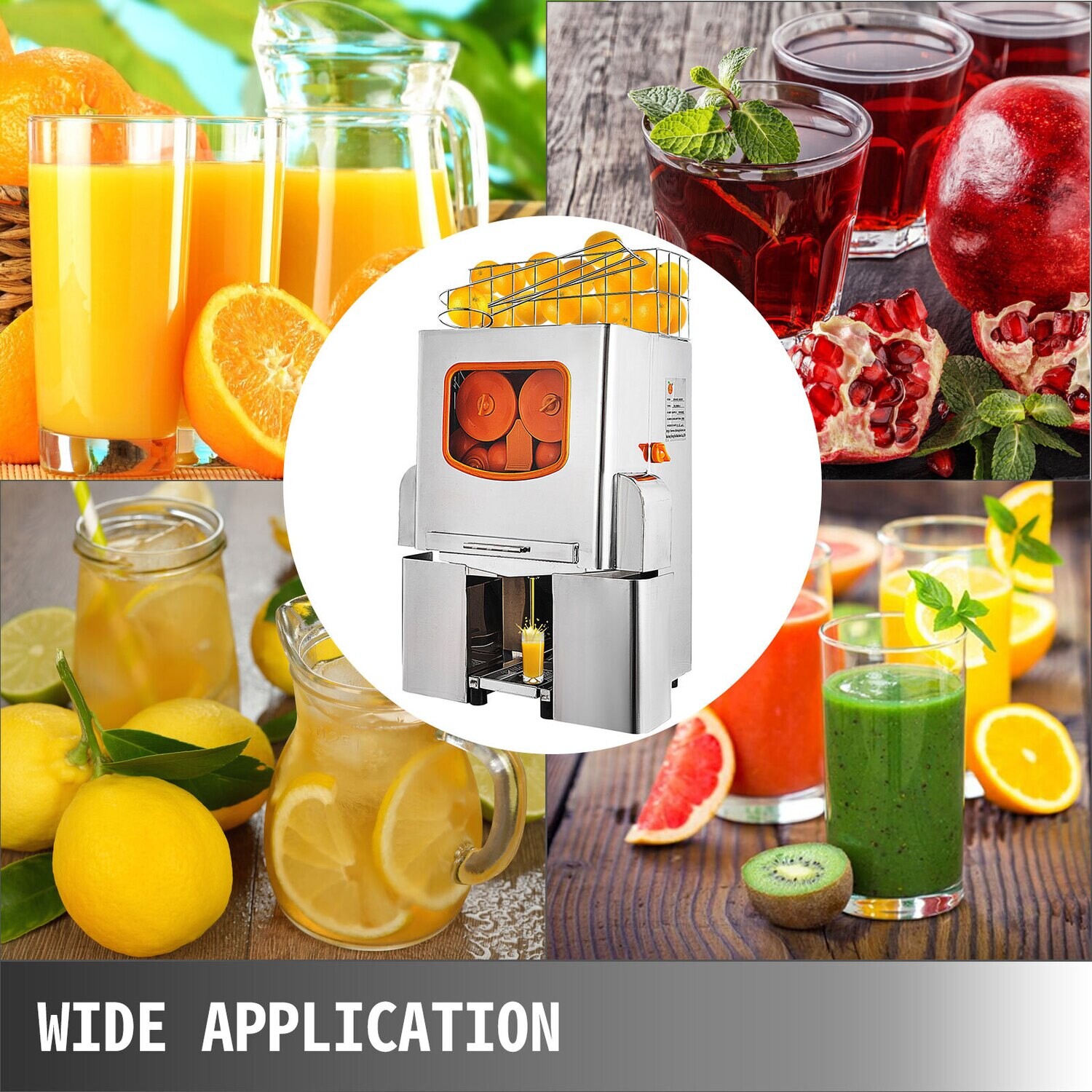 Commercial Stainless Steel Electric Citrus Squeezer Machine – Ideal for Orange, Lemon, and Other Juices