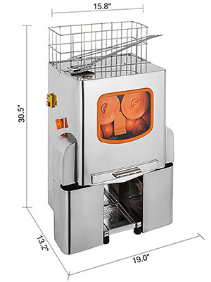 Commercial Stainless Steel Electric Citrus Squeezer Machine – Ideal for Orange, Lemon, and Other Juices