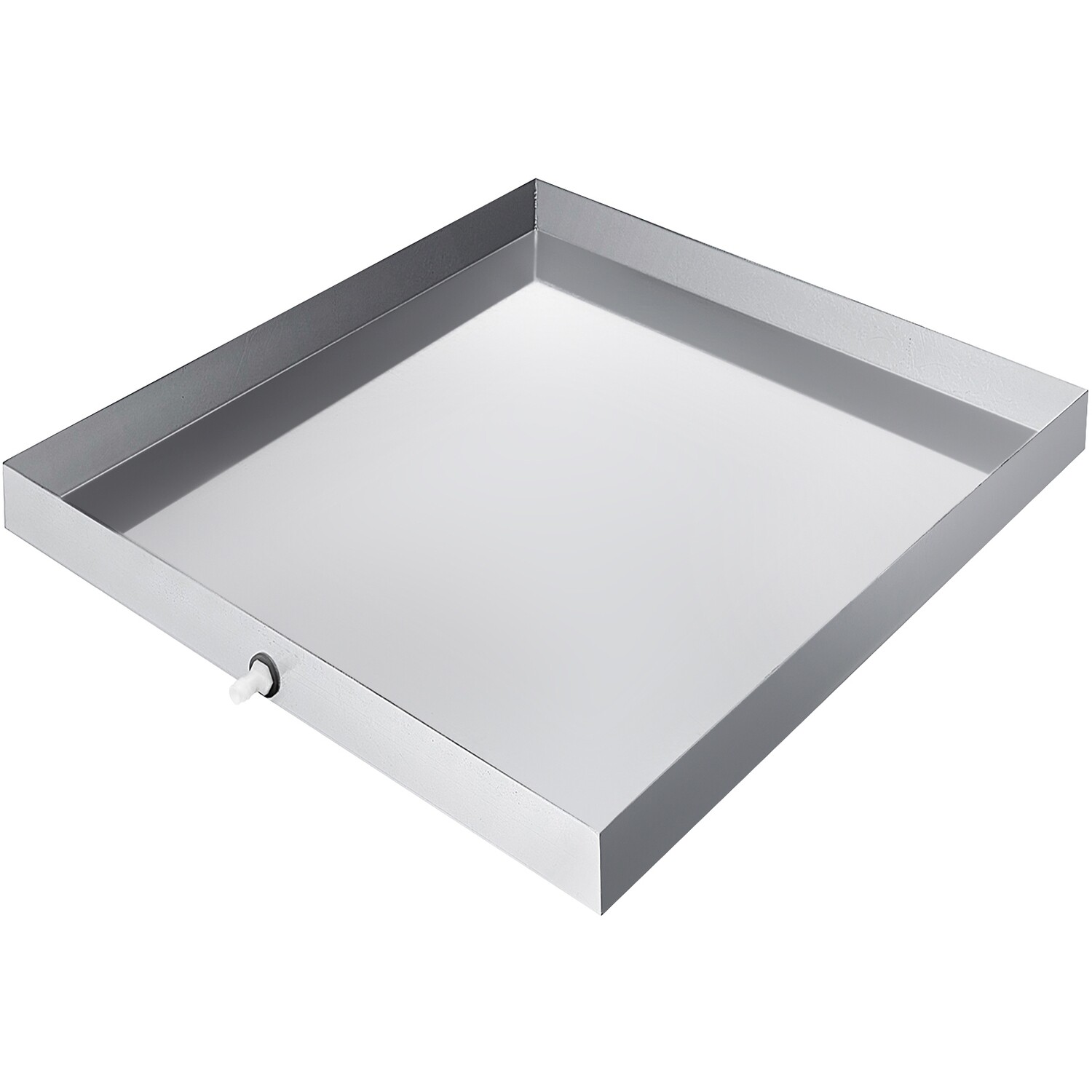 Universal Washing Machine Drip-Pan Stainless Steel Sink Dishwasher Drip Tray with Drain Hole
