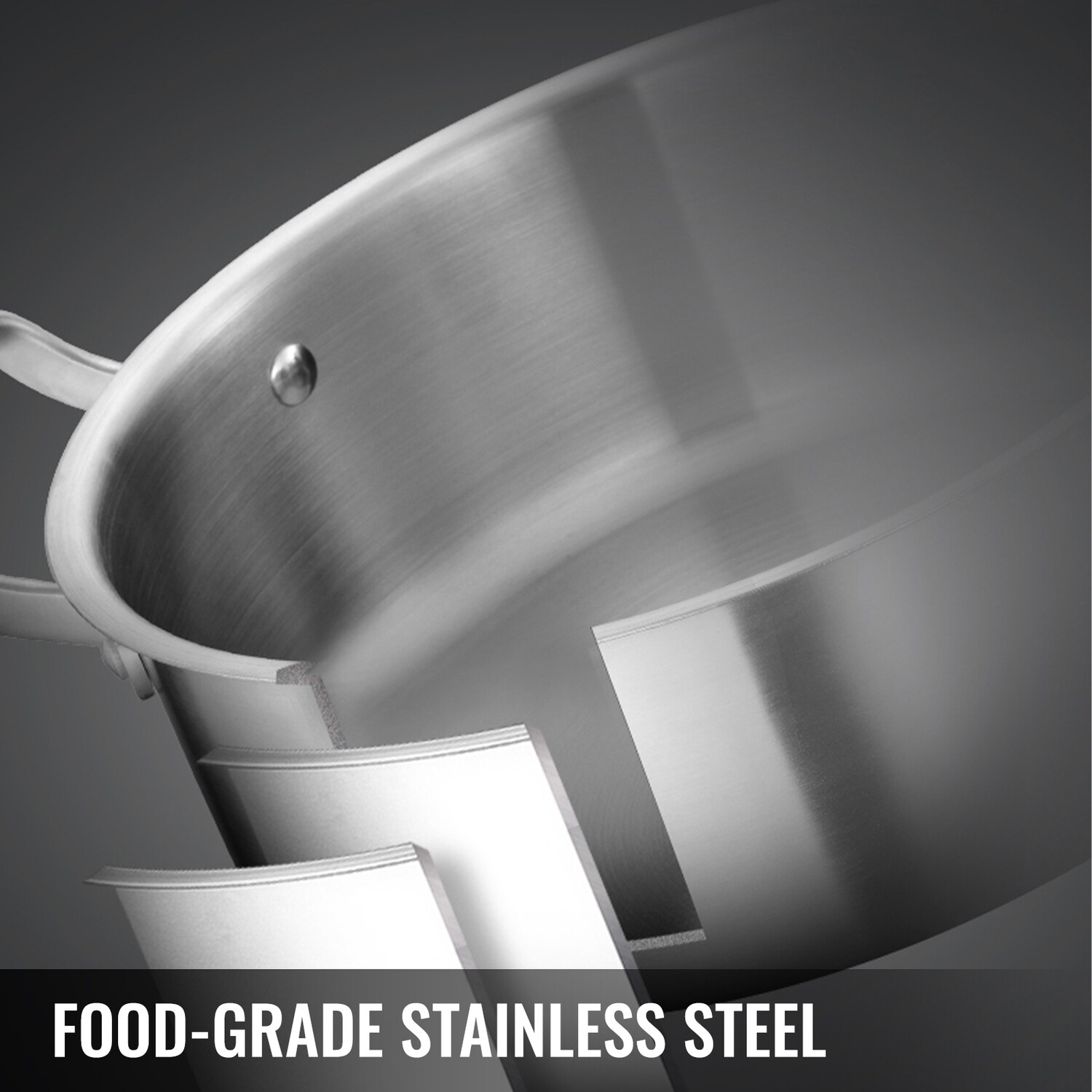 28 cm Stainless Steel 5-Tier Steamer - Durable Multi-Layer Food Steamer Pot for Healthy Cooking, Perfect for Vegetables, Seafood, and Rice with Even Heat Distribution