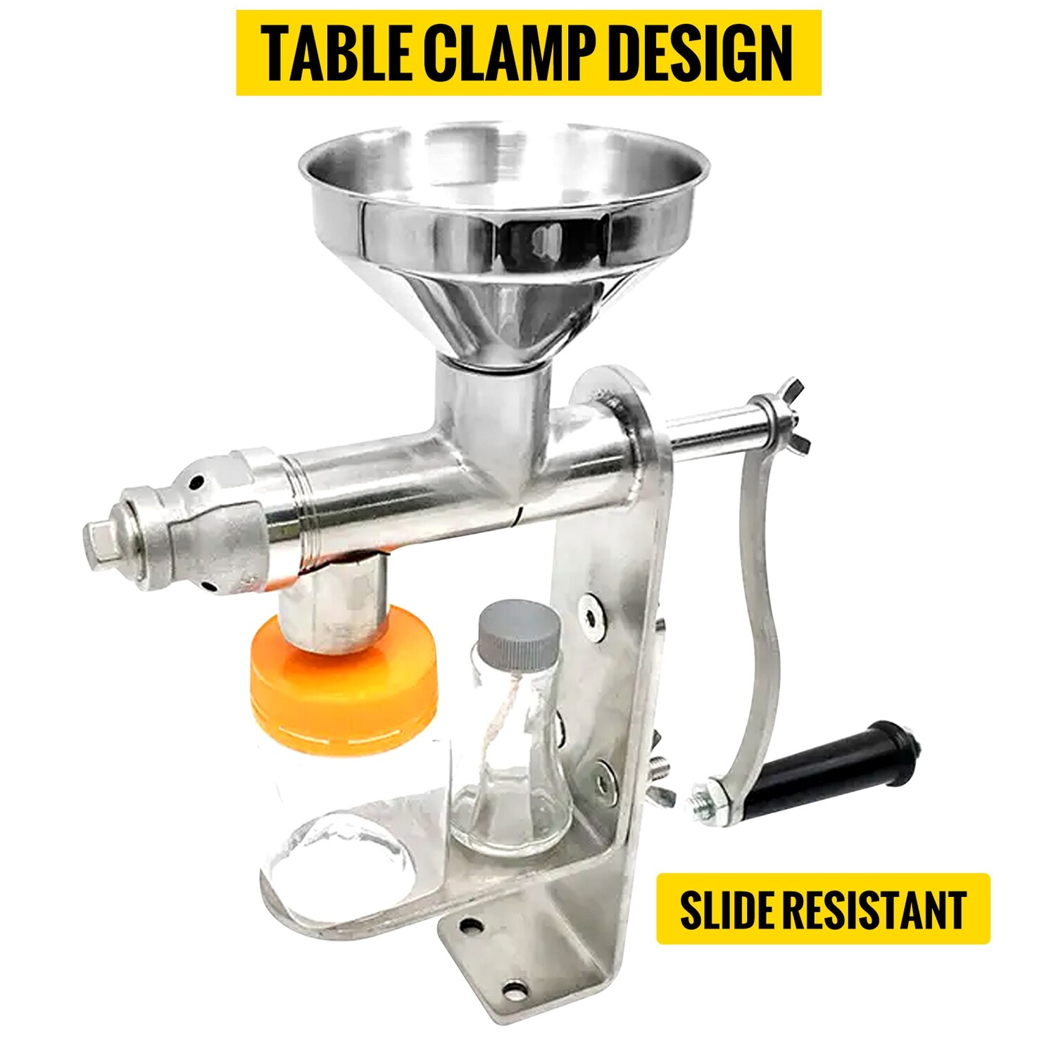 Stainless Steel Seed Olive Oil Expeller Extractor Hand Manual Oil Press Machine