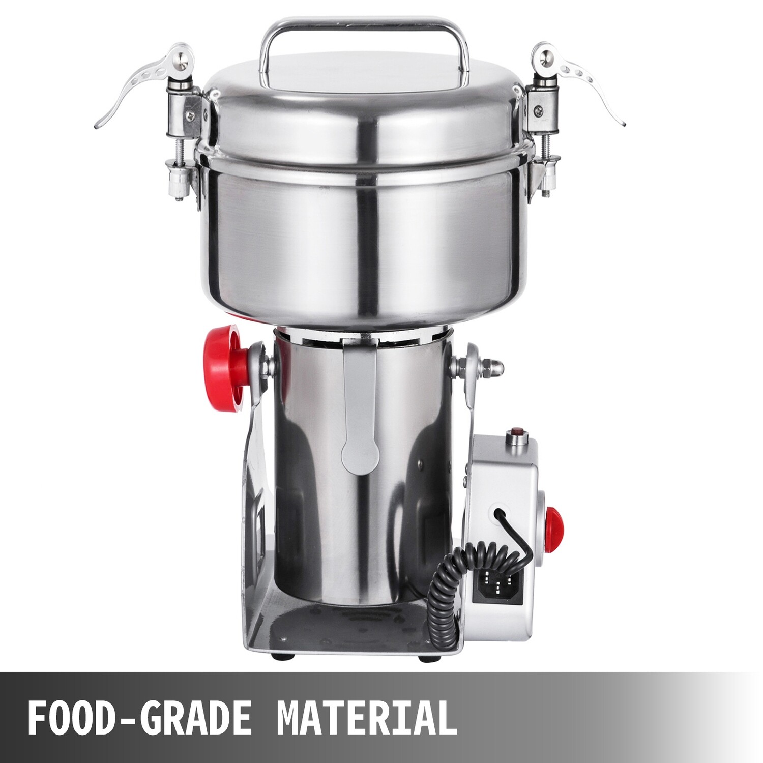 Commercial 750g High-Speed Electric Grain Mill Grinder for Coffee Beans, Herbs, and Flour.