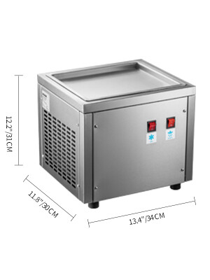 Commercial Stainless Steel  Rolling Ice Machine Fried Ice Cream