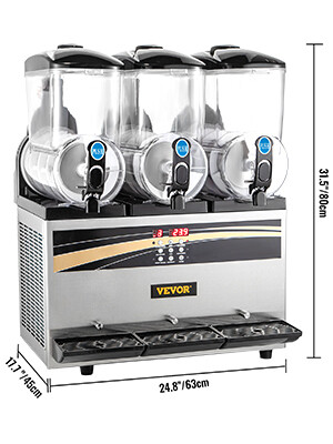 Business Slush Machine 3x15l Margarita Slush Maker Frozen Drink Device