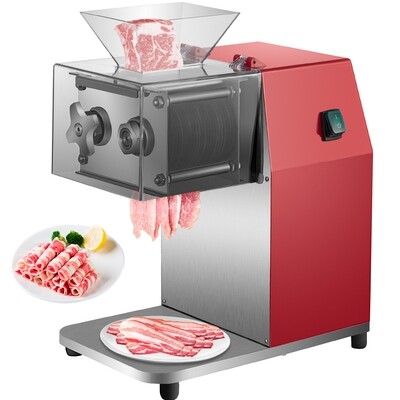 551 lbs/h 850W 10mm Vevor Commercial Meat Cutter Slicer – Heavy-Duty Meat Shredding Machine for Efficient Food Processing